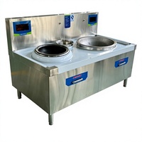 Cuisinière à induction multifonctionnelle Commercial One Steam One Fry pour la cuisine