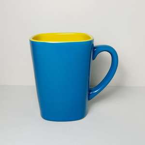 Mug en céramique créatif, forme droite avec poignée, couleur personnalisée, tasse individuelle, vaisselle promotionnelle, fournitures de bureau, origine Zibo - Product Image 2