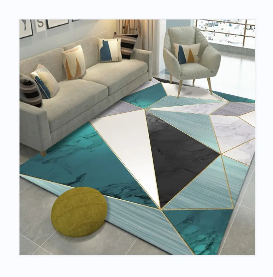 Karpet motif daun 3d modern antiselip, tikar rumah Selamat Datang 5x7 karpet di bawah tempat tidur king