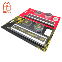 Ensemble de papeterie personnalisé en blister, kit de fournitures scolaires promotionnelles avec règle, crayon et gomme
