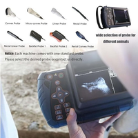 Échographe vétérinaire portable pour animaux de grande taille avec batterie intégrée, alimentation CA 110-220V, imagerie diagnostique portable pour chien, cochon, cheval