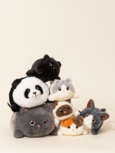 Venta al por mayor de fábrica: Peluche suave de panda/gato, juguete de animal de peluche para niñas, regalo para fiestas de cumpleaños infantiles - Product Image 3