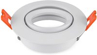 Harga Pabrik PC Plastik Bulat MR16 Lampu Cincin Tersembunyi Led Langit-langit Spot Lampu Fitting Gu10 Downlight Bingkai