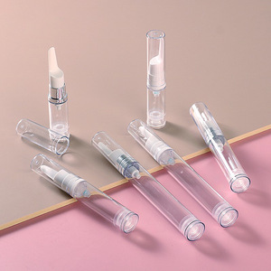 Thử nghiệm loại 5ml 10ml rõ ràng Acrylic không có không khí bơm chai refill phun nhỏ không có không khí chai cho kem mỹ phẩm với nắp rõ ràng - Product Image 5