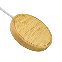 Chargeur sans fil magnétique en bois Type C 10W 15W pour smartphone, chargeur rapide sans fil pour téléphone portable