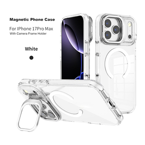 Funda Magnética Transparente a Prueba de Golpes Sumashi para <span class=keywords><strong>iPhone</strong></span> 17 Pro Max con Soporte de Anillo y Carga Inalámbrica - Product Image 3