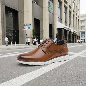 Мужская повседневная обувь из натуральной кожи на заказ, большие размеры, дышащая удобная модная зимняя обувь на шнуровке - Product Image 3