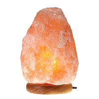 Lámpara de Sal del Himalaya Rosa de 1-2 kg, Luz de Sal de Cristal Natural, Purificadora de Aire, Decoración para el Hogar, Suministro al por Mayor