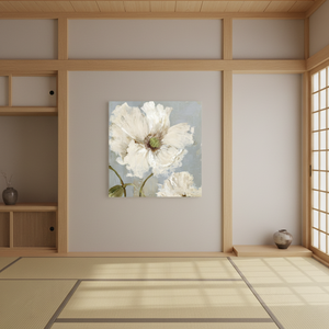 Arte <span class=keywords><strong>de</strong></span> Pared en Lienzo con Estampado Floral en Tono Neutro, Pinturas Botánicas Elegantes para Decoración Minimalista del Hogar - Product Image 6