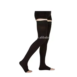 Open Toe oberschenkel High Firm Support 20-30 mmHg Gradient Compression Stockings mit Silicone Band