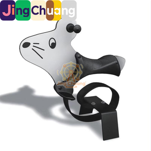Cheval à Bascule à Ressort pour Enfants de Maternelle, Jouet d'Extérieur en Plastique pour l'Éducation Physique, Modèle Simple ou Double, Type Hokey Pokey - Product Image 3