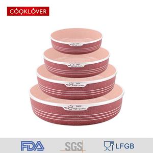 Cooklover personnalisé 4-en-1 <span class=keywords><strong>3D</strong></span> mini moule à gâteau en aluminium à revêtement en céramique rond Design moderne avec fond en métal à induction - Product Image 3