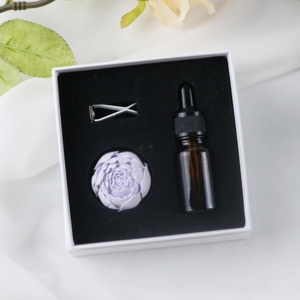 Rifornito di aromi profumati in gesso morsetto per sfiato auto deodorante per ambienti in ceramica fiore porcellana per la casa diffusore di olio essenziale di fragranza - Product Image 5