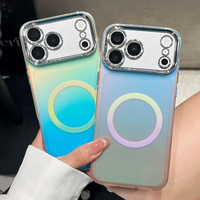 Coques de téléphone tendance et colorées irisées pour iPhone Xiaomi Redmi Samsung