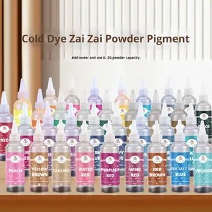 Polvo de Teñido Anudado DIY Hecho a Mano, 34 Colores, 2g en Botella, <span class=keywords><strong>Tinte</strong></span> Reactivo para Textiles, Colorantes para <span class=keywords><strong>Ropa</strong></span> Creativa Infantil que Cambia de Color - Product Image 2