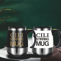 Mug de voyage isotherme anti-fuite en acier inoxydable pour café, portable pour le camping, bouteille d'eau sous vide