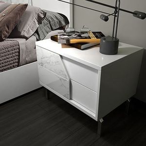 NOVA Design in marmo bianco testiera lucida pittura <span class=keywords><strong>letto</strong></span> <span class=keywords><strong>con</strong></span> stile minimalista stile moderno <span class=keywords><strong>camera</strong></span> <span class=keywords><strong>da</strong></span> <span class=keywords><strong>letto</strong></span> set mobili - Product Image 5
