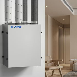 Système <span class=keywords><strong>de</strong></span> ventilation à récupération <span class=keywords><strong>de</strong></span> <span class=keywords><strong>chaleur</strong></span> E-VIPO ERV, système <span class=keywords><strong>de</strong></span> ventilation à récupération d'énergie à double flux <span class=keywords><strong>VMC</strong></span>, récupérateur mural - Product Image 4