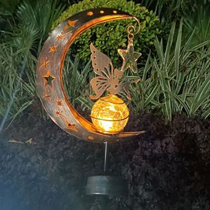 Lampe murale solaire LED Fée de la Lune, décoration de jardin extérieure, résistante à l'eau, garantie 2 ans - Product Image 3
