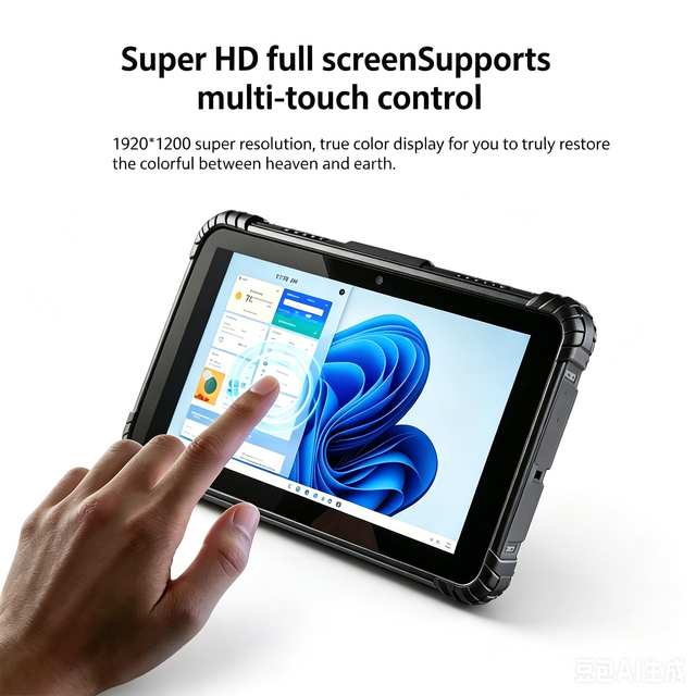 New Industrial Rugged Tablet PC 10 Inch Windows 11 IP67 Barcode Scanner Warehouse Logistics Intel I5 1235U 8GB 4G LTE 450 Nits