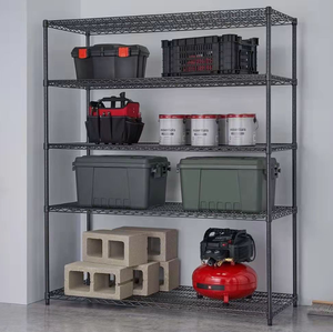 Estante de estante de metal de alambre de acero ajustable <span class=keywords><strong>industrial</strong></span> comercial de 5 niveles 48 "l X 18" W X 60 "H Soportes y estantes de almacenamiento <span class=keywords><strong>industrial</strong></span> - Product Image 2