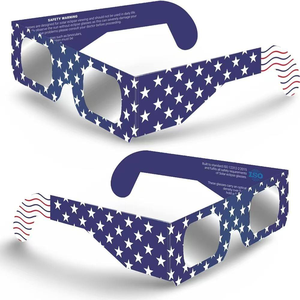 Lunettes d'éclipse solaire personnalisées avec logo, certifiées CE ISO, lunettes de protection solaire sûres, lentilles PET pliables pour cadeaux promotionnels - Product Image 3