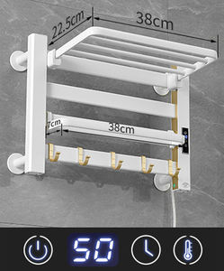 Chauffe-serviettes de spa chaud blanc Double élément chauffant pour salle de bain Lady Darling porte-serviettes chauffant - Product Image 2