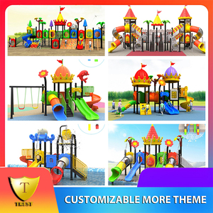 TRUST Équipement <span class=keywords><strong>de</strong></span> parc d'attractions extérieur pour enfants et parents, toboggan arc-en-ciel en acier et plastique, capacité 100-500 kg - Product Image 1