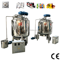 Cuve de mélange multi-agitateurs FKJX en acier inoxydable, cuve mélangeuse pour jus avec chauffage, mélangeur haute vitesse pour chocolat, lait, miel
