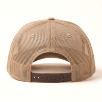 Gorra Trucker Personalizada con Diseño Beige Desértico, Gorra de Béisbol con Malla Trasera, Bordado en Relieve, Gorra Snapback para Exteriores, OEM ODM