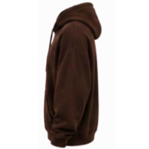 Plain Dark Brown Hooded Sweatshirt Soft Cotton Fleece <b>Pullover</b> for Men Loose Fit Casual Streetwear Winter Warm Tops <b>Jumper</b> - Product Image 3