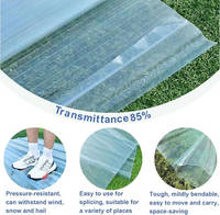 Tuile de parement moderne en PVC pour tôles de toiture ondulées semi-transparentes en fibre de verre (FRP) de 840 mm, type pour abri de marché, découpe facile