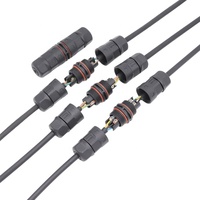 Nylon M20 L Forme Droite Étanche 3 Broches IP67 Plug LED Connecteur
