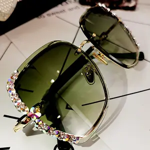 THREE HIPPOS Holiday Shades Womens Stainless Adult Women Designer Bling Bulk Sexy Hot Diamond Sun Glasses