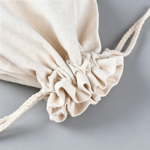 Housse de protection en toile de lin écologique avec poche à rabat, logo personnalisé, réutilisable, petite taille, pour bagages et vêtements - Product Image 4