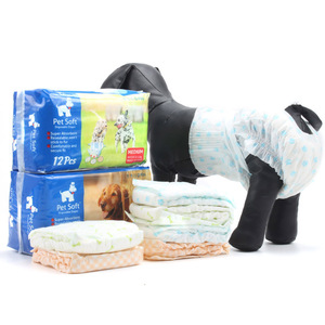 Pet suave tamaño L desechable para pañales a prueba de fugas cachorros de zorra <span class=keywords><strong>mujer</strong></span> pañales para perro - Product Image 2