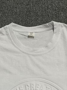 Maglietta da uomo stile Hip Hop stile stile Hip-Hop in cotone 100% ricamato oversize in tessuto 200g - Product Image 3