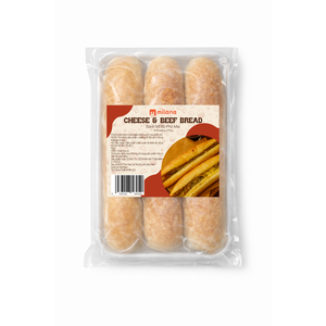 Banh Mi Congelado Salado con Carne de Res y Queso, Alto en Proteínas, Halal, 90g, Listo para Usar, Envasado al Vacío, para Niños, Thai Minh Vietnam - Product Image 1