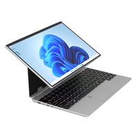 Crelander 2025 Baru 14-Inci Intel N95 11 32GB RAM SSD Octa-Core 2-in-1 Tablet Laptop Putar 360 Derajat Windows 11 Bahasa Inggris