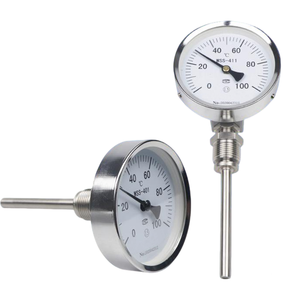 ميزان حرارة رقمي صناعي من الفولاذ المقاوم للصدأ بدقة 1 درجة مئوية، مسبار 50 ملم، لقياس درجة حرارة السوائل العالية في الخزانات والأنابيب، ميزان حرارة ثنائي المعدن - Product Image 1