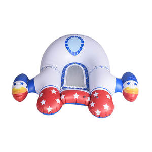Flotador Inflable de PVC Personalizado con Forma de Cohete, <span class=keywords><strong>Silla</strong></span> Flotante para Niños con Red, Capacidad de Menos de 100 kg, para Uso en Piscina o Playa en Casa o en la Escuela - Product Image 6