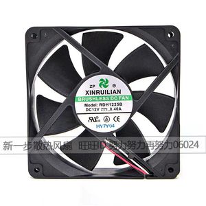 Ventilador DC sin Escobillas Xinruilian 120x120x25mm 12V 0.40A con Doble Rodamiento de Bolas para Refrigeración de Servidores - Product Image 1