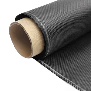 High Quality And High Strength 1k 3k 6k Top Quality 1k Carbon Fiber Fabric 120g Plain Cloth Wholesale