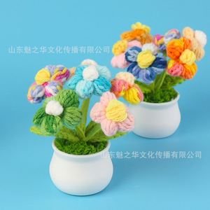 Mini Ramo de Plantas Tejidas a Crochet Hechas a Mano, Decoración para el Hogar y Regalos Populares para San Valentín, Navidad y Halloween - Product Image 5