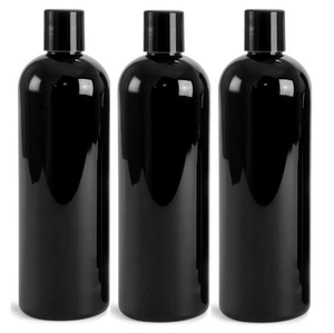 Custom PET Flat Rectangle Black Bottle with Pump <b>Sprayer</b> - Product Image 1