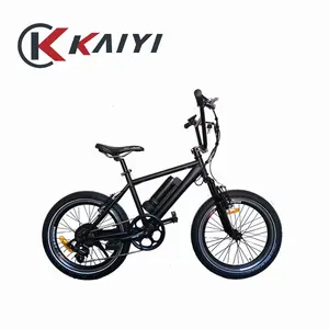 KAIYI 전기 자전거 7 단 더블 V 브레이크 장거리 알루미늄 합금 프레임 다운 튜브 배터리 속도 센서 250w 전기 자전거
