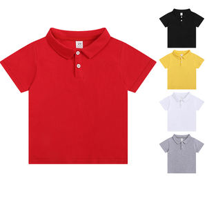 Camisetas y Polos de Manga Corta para Niños, Color Liso, Algodón Elástico, Verano 2026, Unisex, Prendas Versátiles para Niños Pequeños - Product Image 6