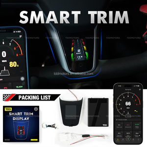 Couverture de garniture LED intelligente pour volant TDD pour Tesla Model 3 Model Y, affichage LCD intelligent, contrôle facile via l'application - Product Image 2