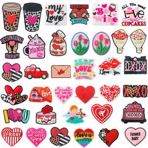 Nouveauté 3d perles focales en silicone bricolage stylo perlé fait à la main porte-clés collier accessoires saint valentin perles focales - Product Image 3