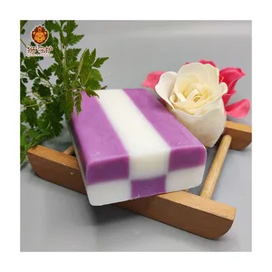 Desain terbaru aroma Lavender dan bahan dasar sabun alami 2-in-1 sabun batang cucian organik sabun bayi